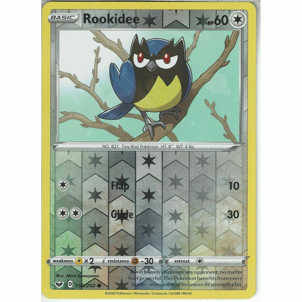 150/202 Rookidee | Common Reverse Holo Card Pokemon TCG Sword &amp;amp; Shield Base Set - Recaptured LTD