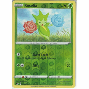 003/202 Roselia | Common Reverse Holo Card Pokemon TCG Sword &amp;amp; Shield (Base Set)