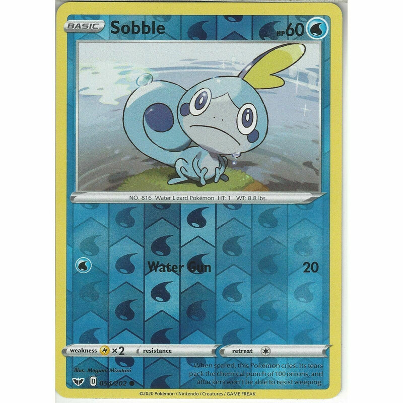 054/202 Sobble | Common Reverse Holo Card Pokemon TCG Sword & - Recaptured LTD 054/202 Sobble | Common Reverse Holo Card Pokemon TCG Sword & - Recaptured LTD