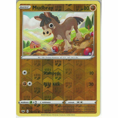 105/202 Mudbray | Common Reverse Holo Card Pokemon TCG Sword & Shield (Base Set)