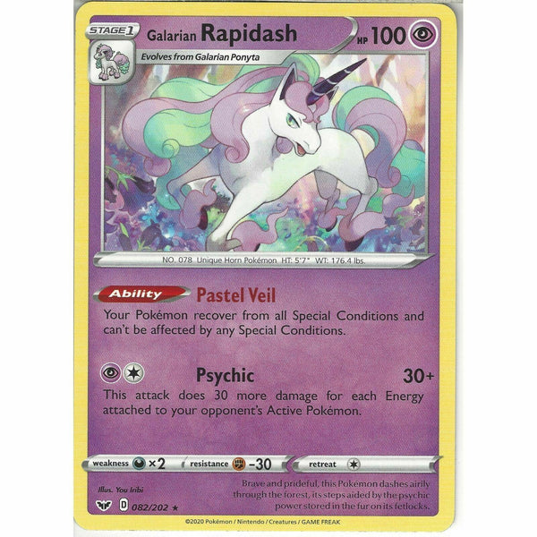 082/202 Galarian Rapidash | Pokemon TCG Sword and Shield (Base Set) S&amp;amp;S - Recaptured LTD
