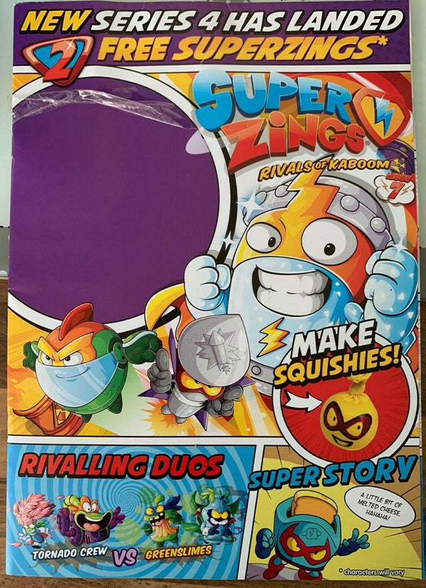 Superzings Series 4 Comic RARE - NO Superzings attached, Just the Comic. - Recaptured LTD
