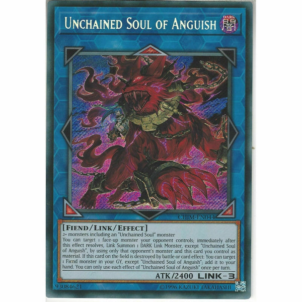 CHIM-EN044 Unchained Soul of Anguish | Unlimited | Secret Rare Card | YuGiOh TCG