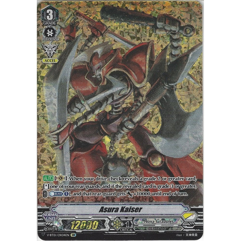 Cardfight Vanguard Asura Kaiser - V-BT01/OR04EN OR Origin Rare Card