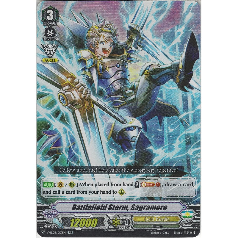 Cardfight Vanguard Battlefield Storm, Sagramore - V-EB03/013EN RR - Do - Recaptured LTD Cardfight Vanguard Battlefield Storm, Sagramore - V-EB03/013EN RR - Do - Recaptured LTD