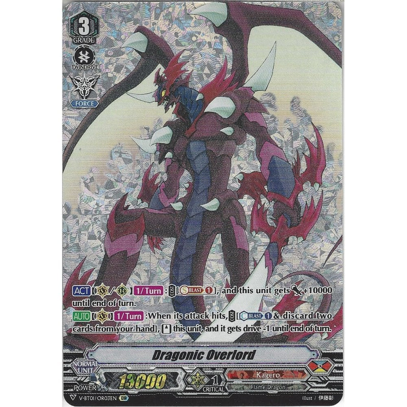 Cardfight Vanguard Dragonic Overlord - V-BT01/OR03EN OR Origin Rare Ca