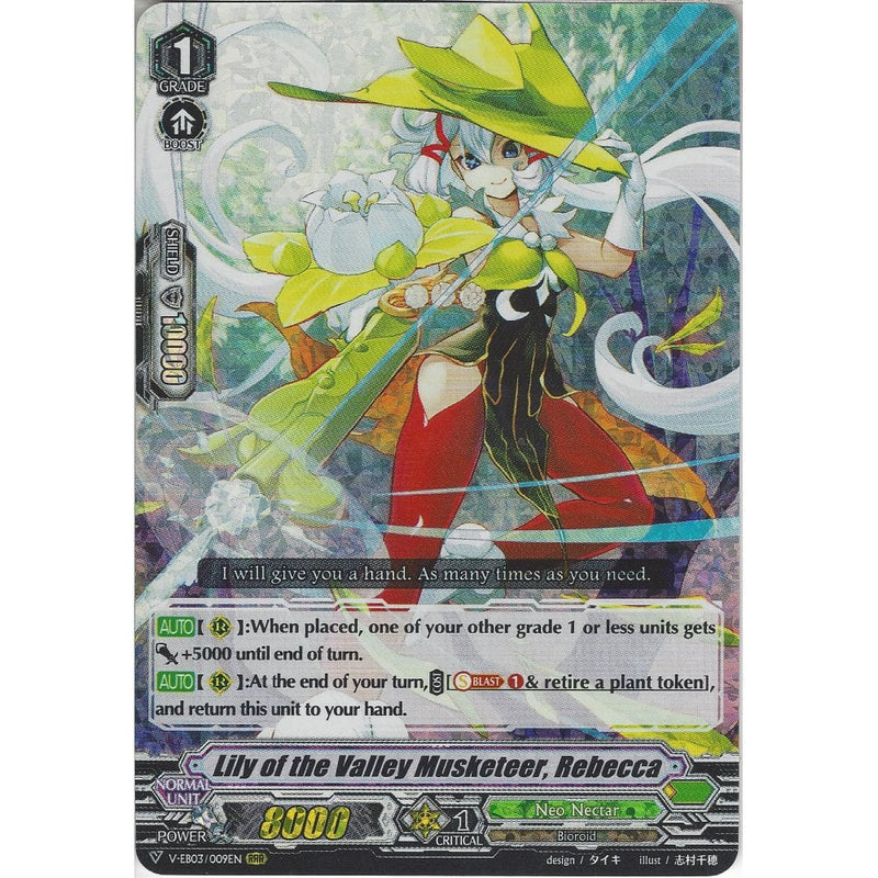 Cardfight Vanguard Lily of the Valley Musketeer, Rebecca - V