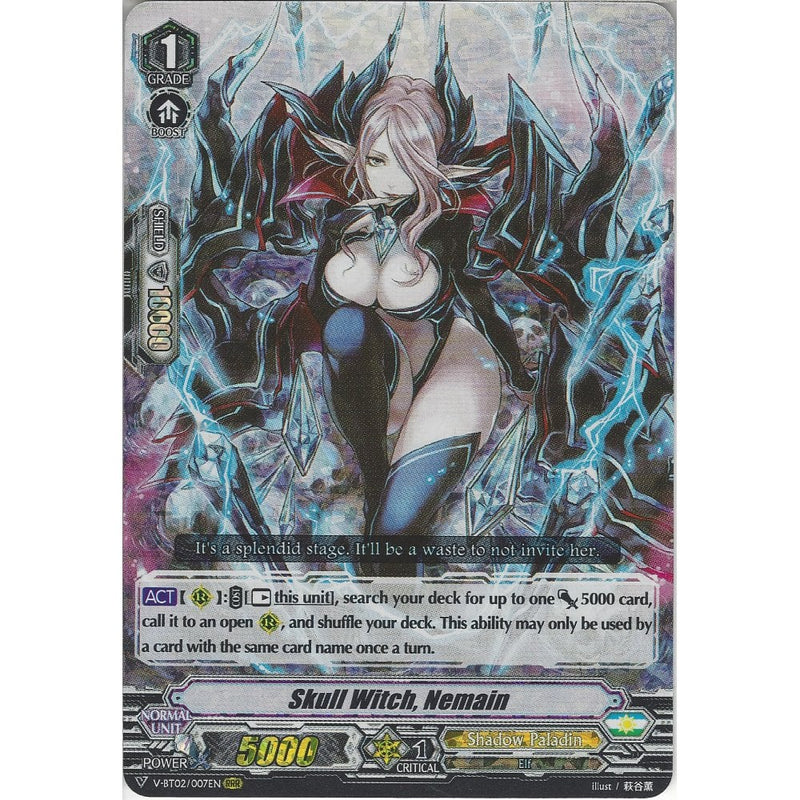 Cardfight Vanguard Skull Witch, Nemain - V-BT02/007EN RRR