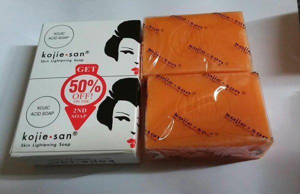 Genuine 2x135g Kojie San Kojic Acid Soap Bars Skin Lightening Kojiesan Whitening