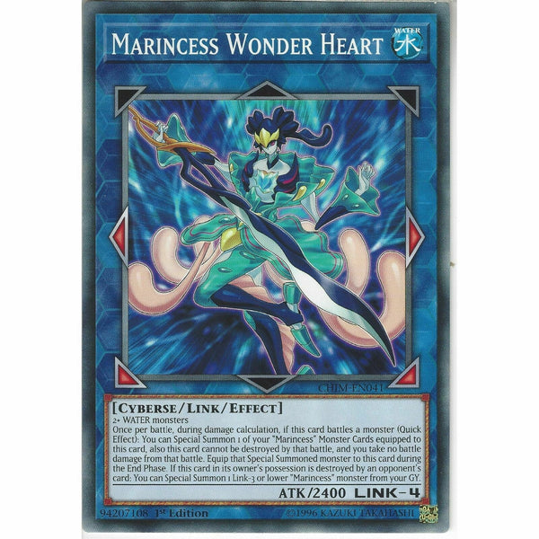 CHIM-EN041 Marincess Wonder Heart | 1st Edition Common Card YuGiOh Chaos Impact