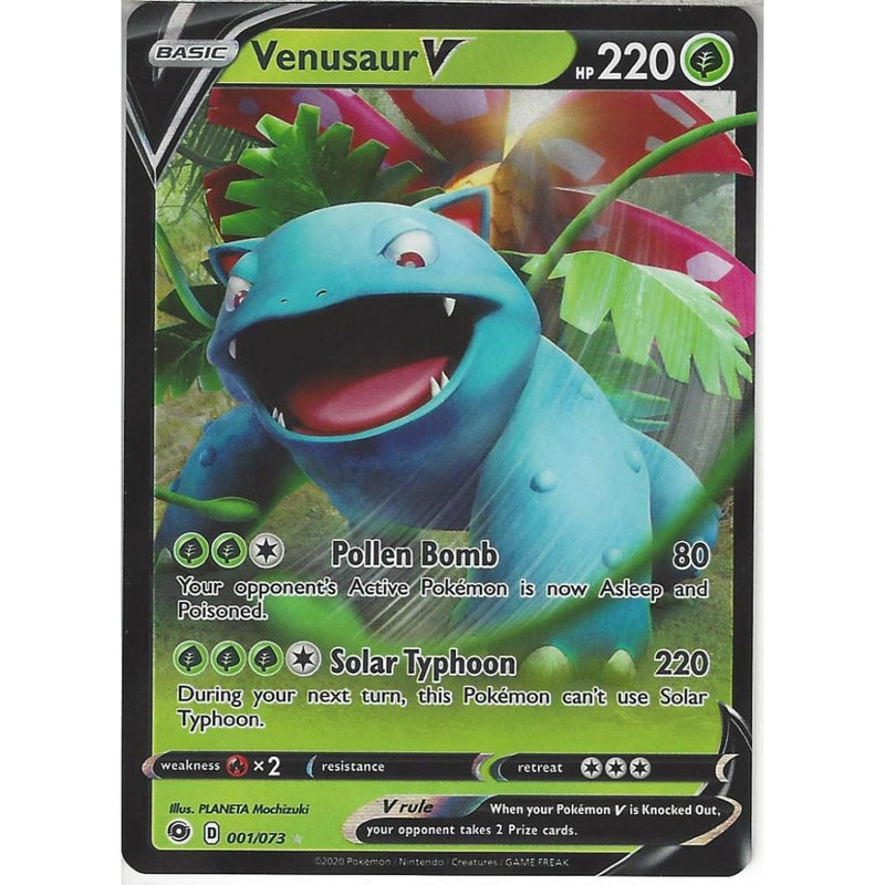 venusaur rare card 001/073 Venusaur V | Rare Holo V Card | SWSH3.5 Champion's Path
