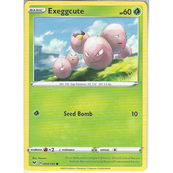 Pokemon Trading Card Game 004/185 Exeggcute | Common Card | SWSH-04 Vivid Voltage