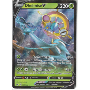 009/202 Dhelmise V | Rare Holo V Card | Sword & Shield (Base Set)