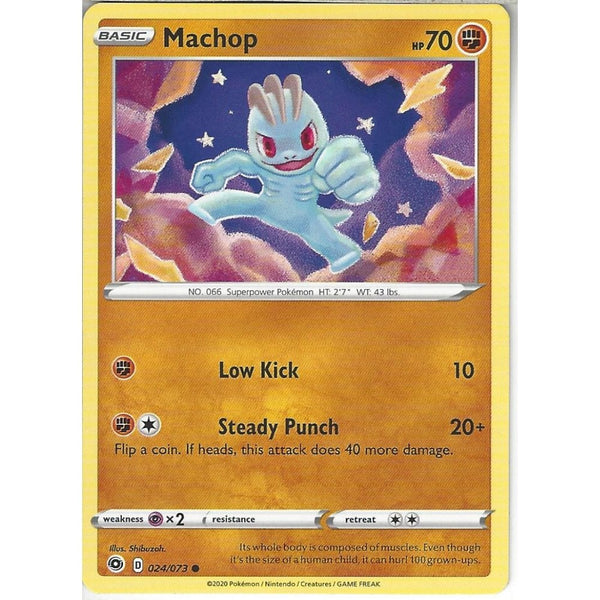 Pokemon Trading Card Game 024/073 Machop | Common Card | SWSH3.5 Champion's Path