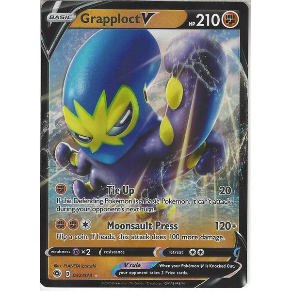 Pokemon Trading Card Game 032/073 Grapploct V | Rare Holo V Card | SWSH3.5 Champion&#039;s Path