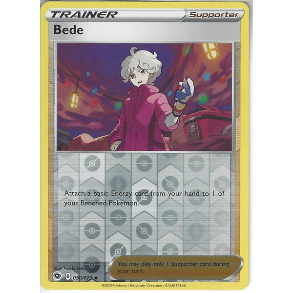 Pokemon Trading Card Game 050/073 Bede | Uncommon Reverse Holo Card | SWSH3.5 Champion's Path