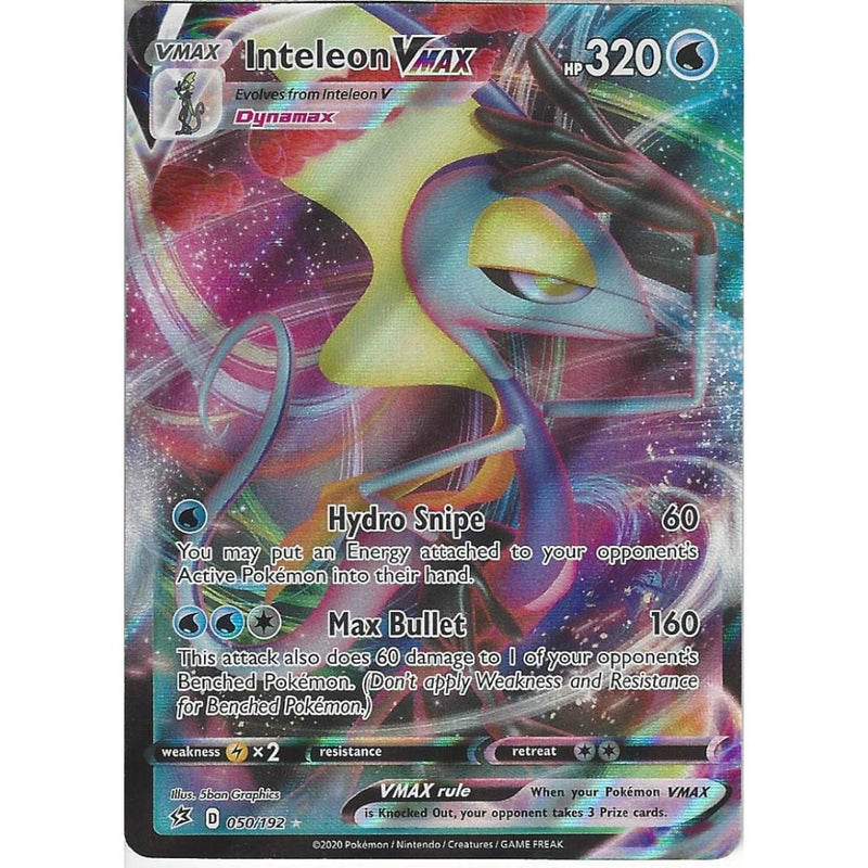 050/192 Inteleon VMAX | Rare Ultra Card | Sword & Shield Rebel Clash - Recaptured LTD 050/192 Inteleon VMAX | Rare Ultra Card | Sword & Shield Rebel Clash - Recaptured LTD