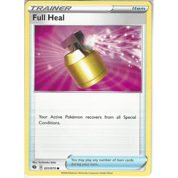 Pokemon Trading Card Game 051/073 Full Heal | Common Card | SWSH3.5 Champion's Path