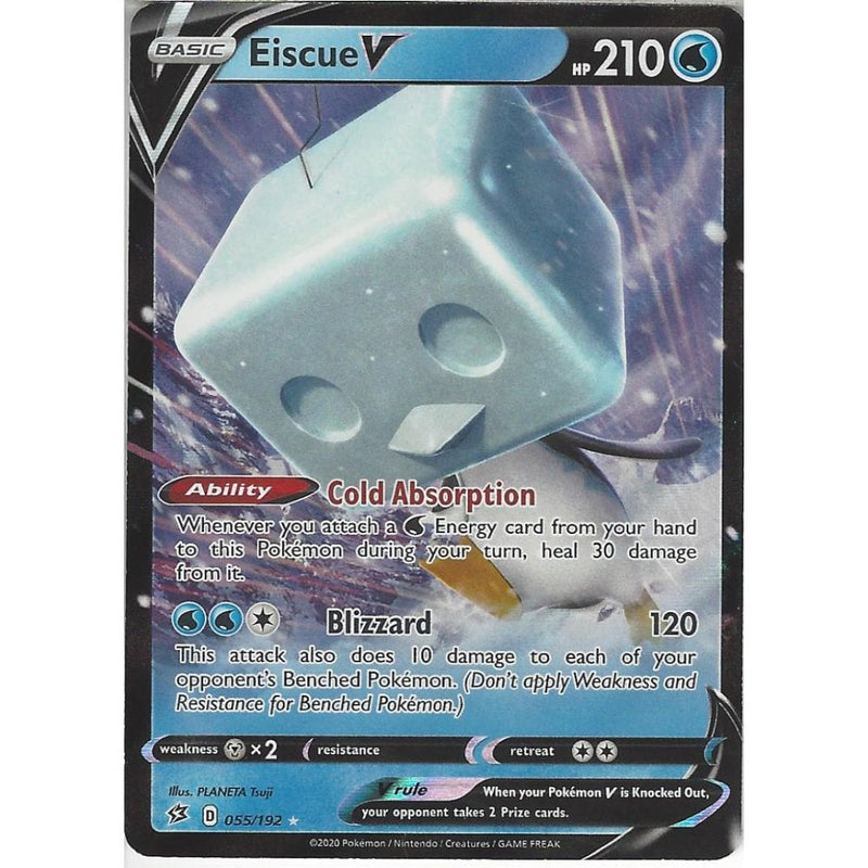 055/192 Eiscue V | Rare Holo V Card | Sword & Shield Rebel Clash