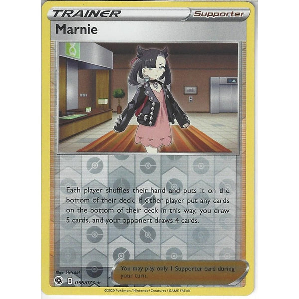 Pokemon Trading Card Game 056/073 Marnie | Rare Reverse Holo Card | SWSH3.5 Champion's Path