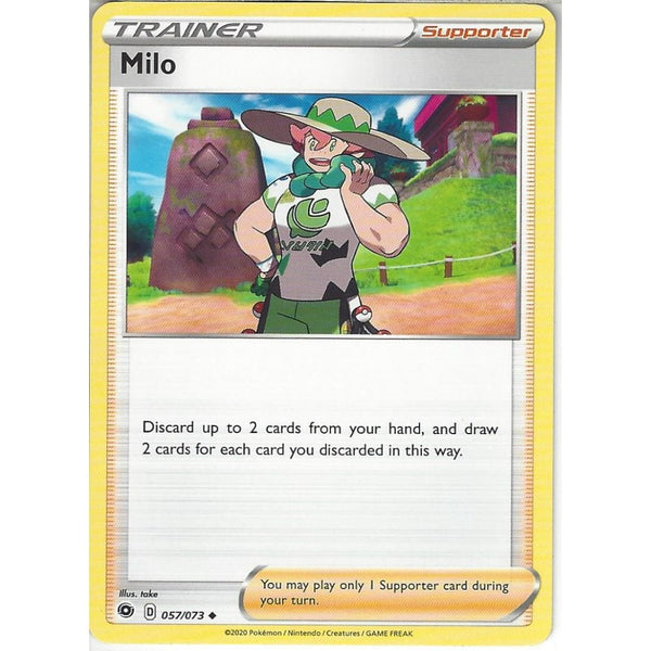 Pokemon Trading Card Game 057/073 Milo | Uncommon Card | SWSH3.5 Champion's Path