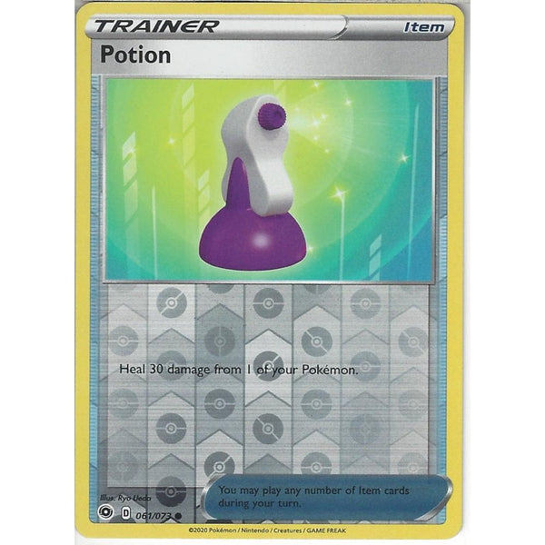 Pokemon Trading Card Game 061/073 Potion | Common Reverse Holo Card | SWSH3.5 Champion's Path