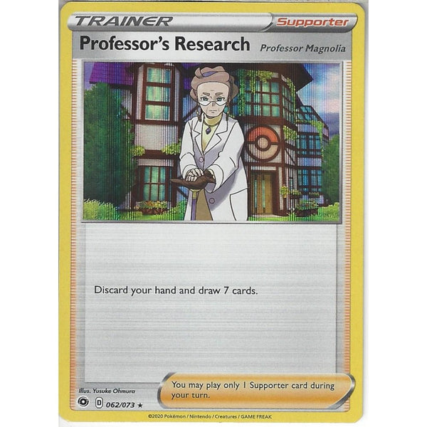 Pokemon Trading Card Game 062/073 Professor's Research | Rare Holo Card | SWSH3.5 Champion's Path