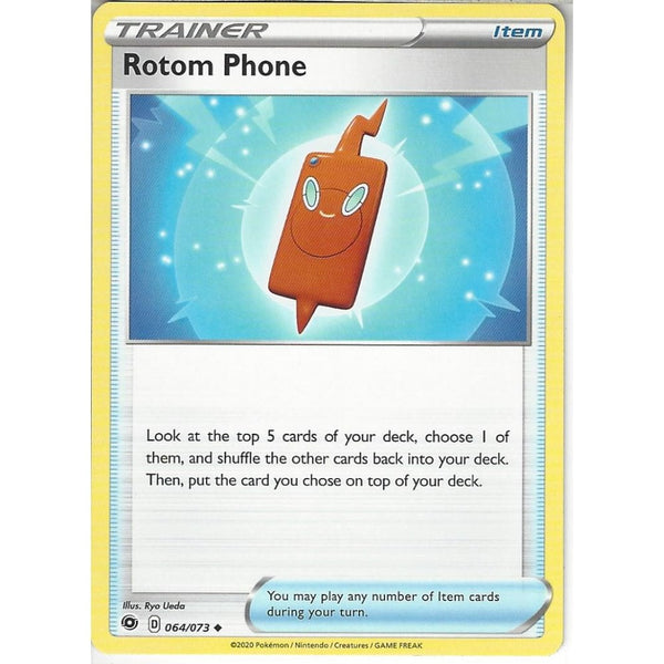 Pokemon Trading Card Game 064/073 Rotom Phone | Uncommon Card | SWSH3.5 Champion's Path