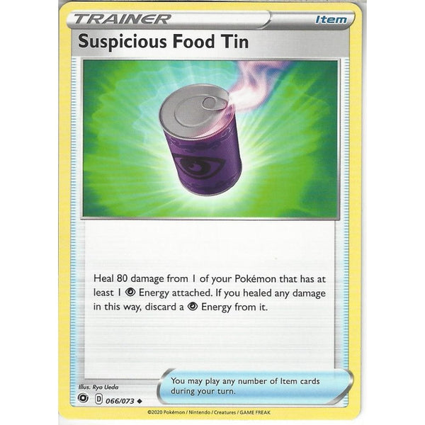 Pokemon Trading Card Game 066/073 Suspicious Food Tin | Uncommon Card | SWSH3.5 Champion's Path