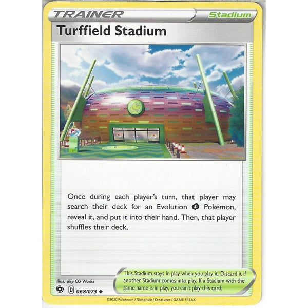 Pokemon Trading Card Game 068/073 Turffield Stadium | Uncommon Card | SWSH3.5 Champion's Path