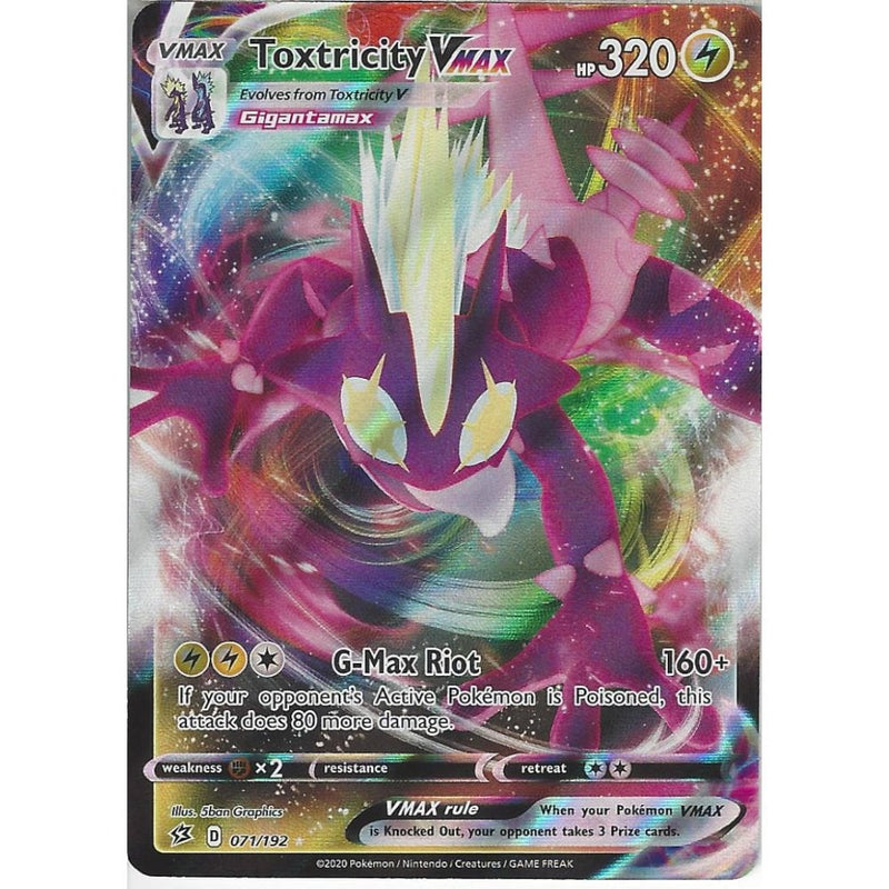 071/192 Toxtricity VMAX | Rare Ultra Card | Sword & Shield Rebel Clash