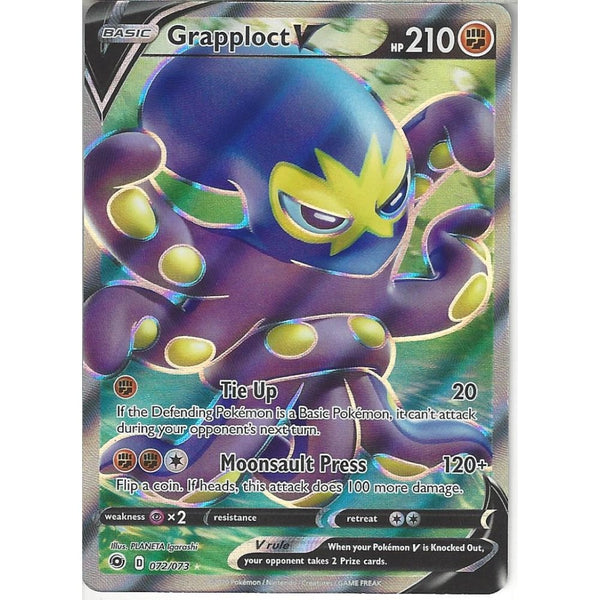 Pokemon Trading Card Game 072/073 Grapploct V | Rare Ultra Card | SWSH3.5 Champion's Path