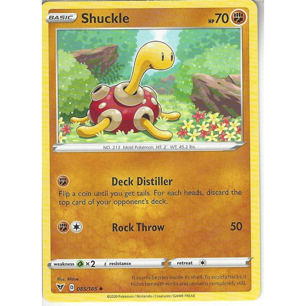 Pokemon Trading Card Game 085/185 Shuckle | Uncommon Card | SWSH-04 Vivid Voltage