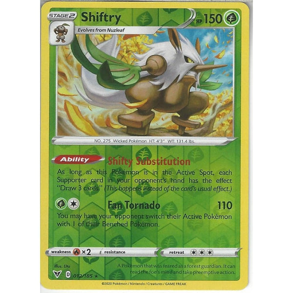 Pokemon Trading Card Game 085/185 Shuckle | Uncommon Reverse Holo Card | SWSH-04 Vivid Voltage