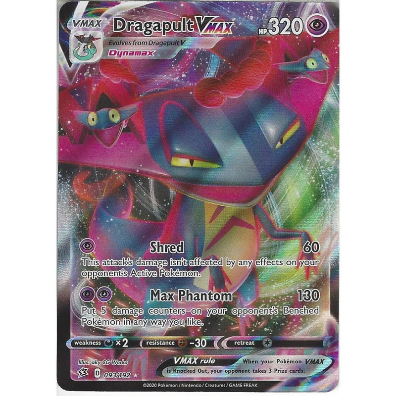 093/192 Dragapult VMAX | Rare Ultra Card | Sword & Shield Rebel Clash - Recaptured LTD 093/192 Dragapult VMAX | Rare Ultra Card | Sword & Shield Rebel Clash - Recaptured LTD