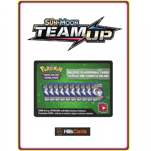 1 x Sun &amp; Moon Team Up Online Code Card Booster Codes TCGO SM-9