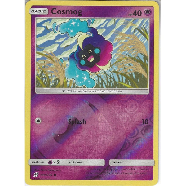 Pokemon Trading Card Game 100/236 Cosmog | Common Reverse Holo Card | SM11 Unified Minds