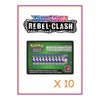 Pokemon Trading Card Game 10x Sword &amp; Shield Rebel Clash Online Code Cards