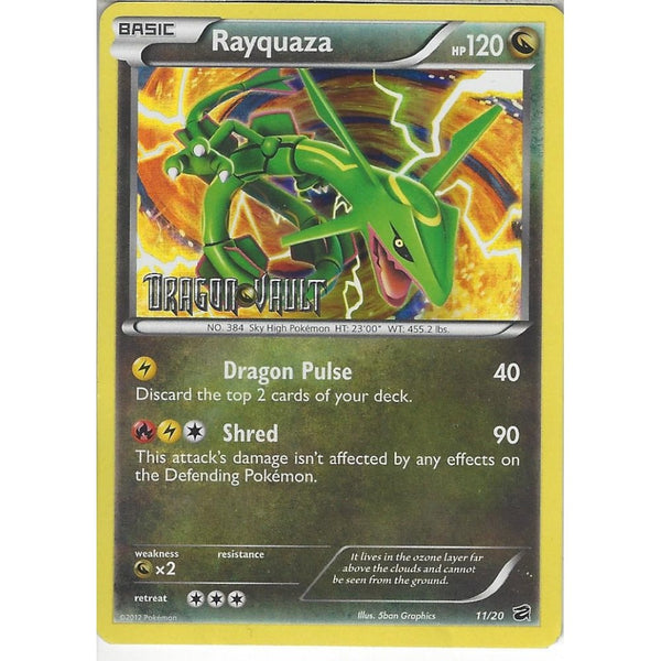 Pokemon Trading Card Game 11/20 Rayquaza | Dragons Vault Promo Holo