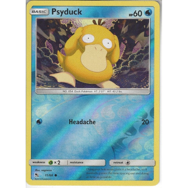 Pokemon Trading Card Game 11/68 Psyduck | Common Reverse Holo Card | Hidden Fates