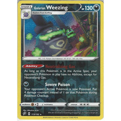 113/192 Galarian Weezing | Rare Reverse Holo Card | Sword & Shield Reb