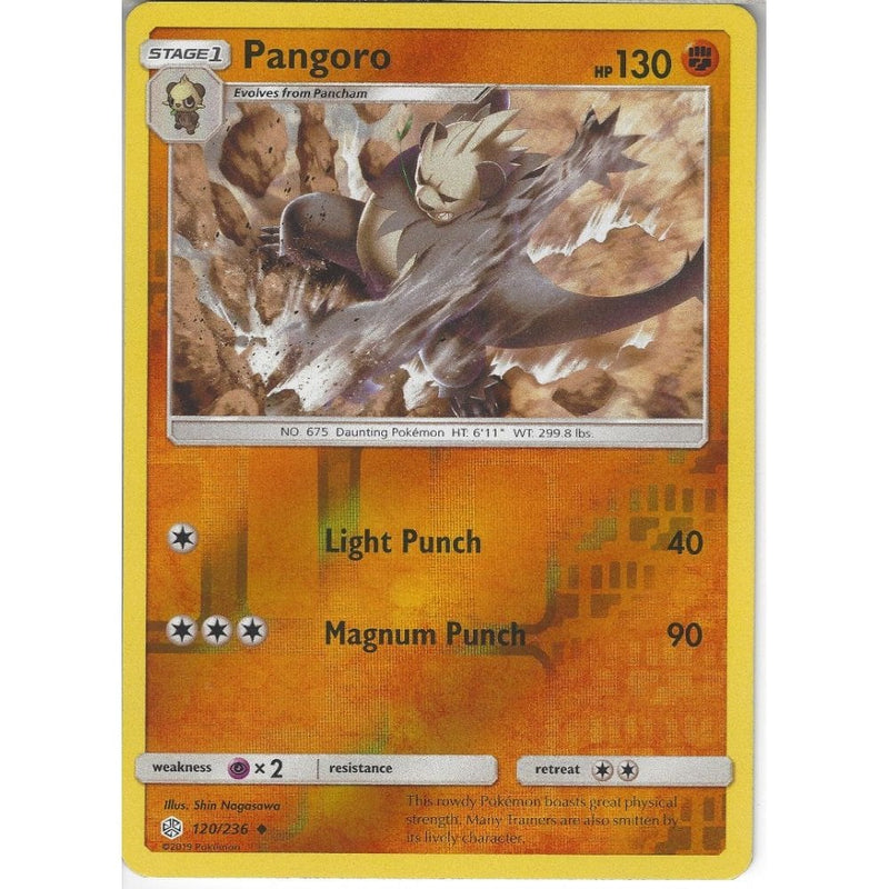 120/236 Pangoro | Uncommon Reverse Holo Card | SM12 Cosmic Eclipse - Recaptured LTD 120/236 Pangoro | Uncommon Reverse Holo Card | SM12 Cosmic Eclipse - Recaptured LTD