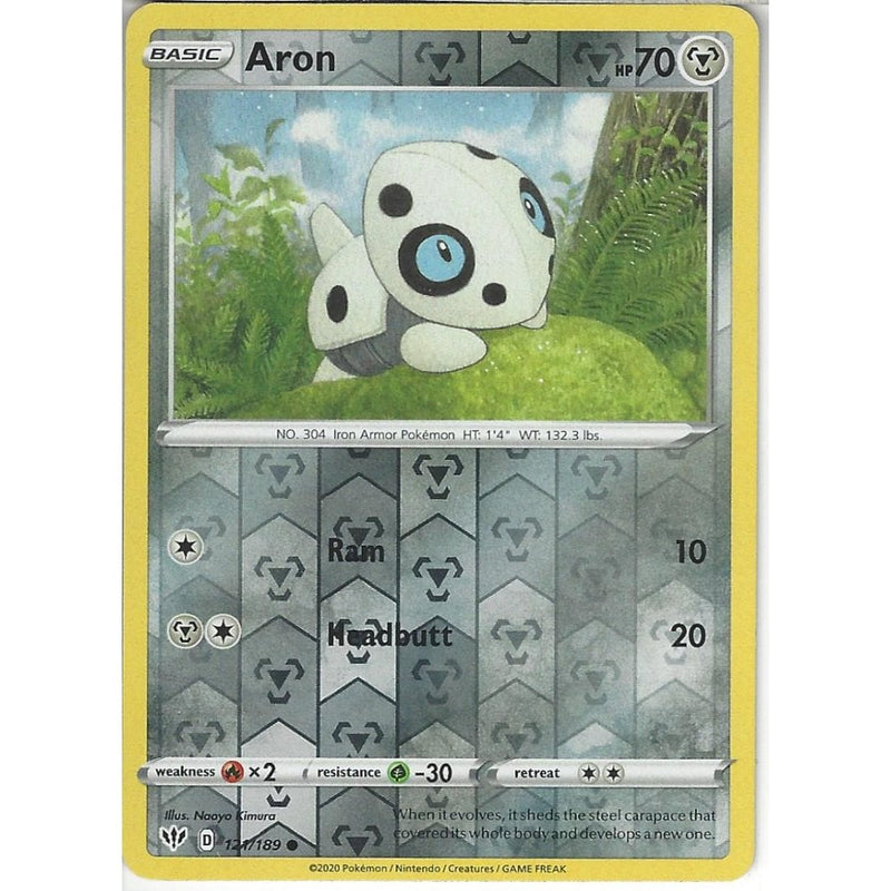 121/189 Aron | Common Reverse Holo Card | SWSH-03 Darkness Ablaze - Recaptured LTD 121/189 Aron | Common Reverse Holo Card | SWSH-03 Darkness Ablaze - Recaptured LTD