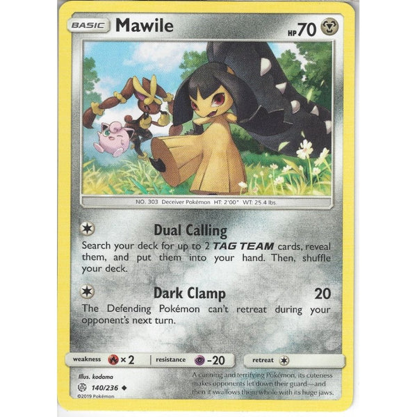 Pokemon Trading Card Game 140/236 Mawile | Uncommon Card | SM12 Cosmic Eclipse