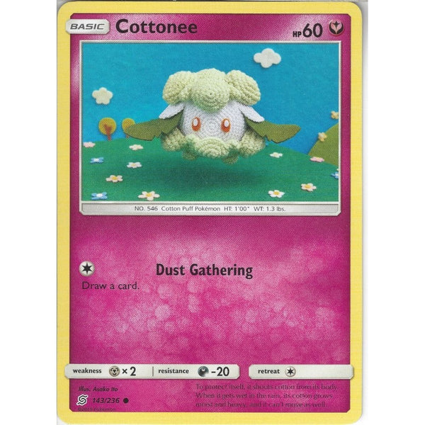 Pokemon Trading Card Game 143/236 Cottonee | Common Card | SM11 Unified Minds
