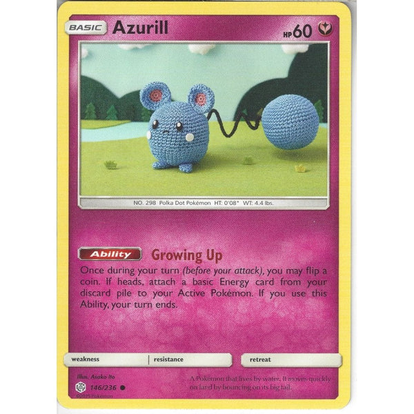 Pokemon Trading Card Game 146/236 Azurill | Common Card | SM12 Cosmic Eclipse