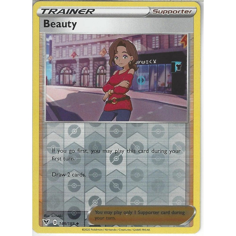 Pokemon Trading Card Game 148/185 Beauty | Uncommon Reverse Holo Card | SWSH-04 Vivid Voltage