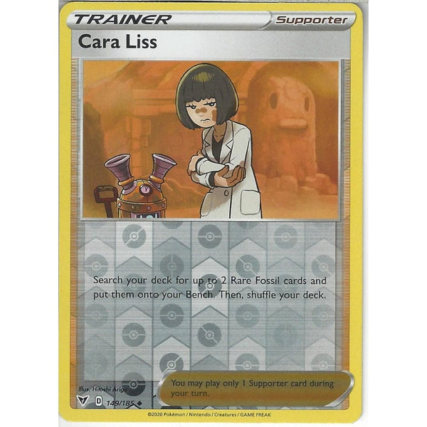 Pokemon Trading Card Game 149/185 Cara Liss | Uncommon Reverse Holo Card | SWSH-04 Vivid Voltage
