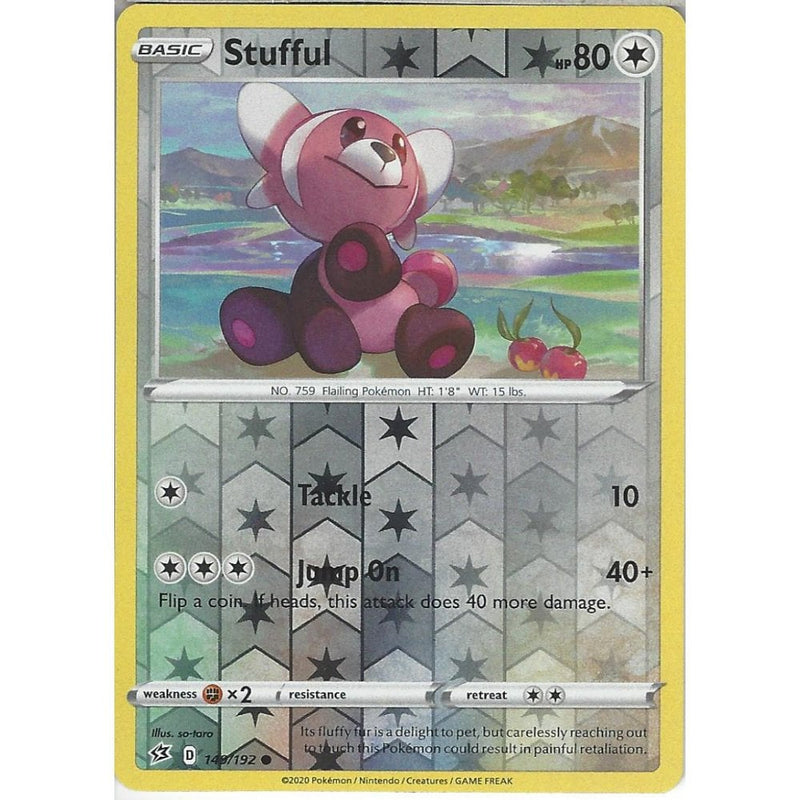 149/192 Stufful | Common Reverse Holo Card | Sword & Shield Rebel Clas - Recaptured LTD 149/192 Stufful | Common Reverse Holo Card | Sword & Shield Rebel Clas - Recaptured LTD