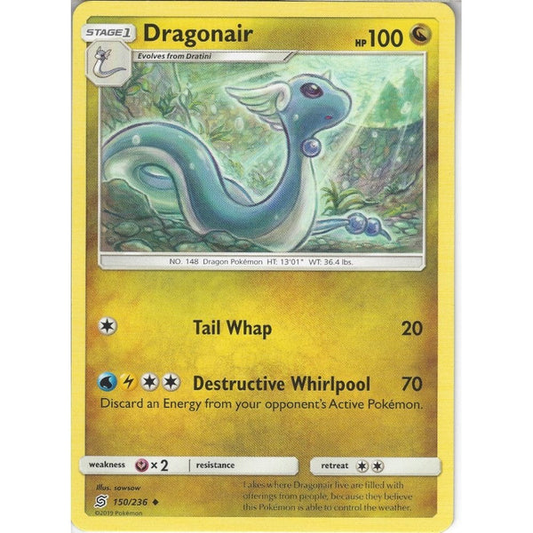 Pokemon Trading Card Game 150/236 Dragonair | Uncommon Card | SM11 Unified Minds